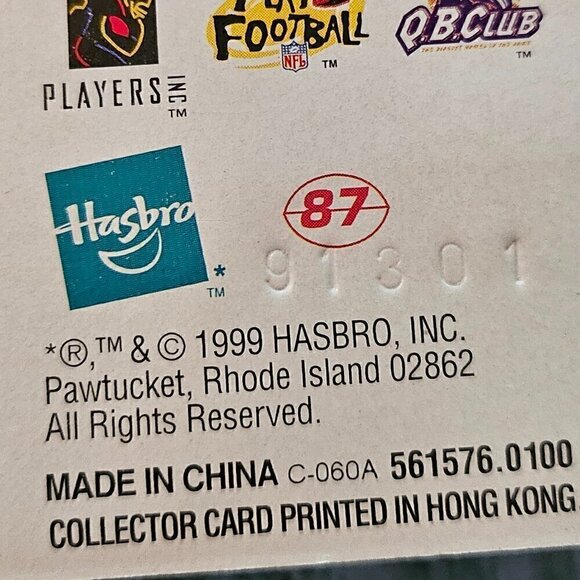 Vintage 1999 Cincinnati Bengals Corey Dillon Figurine and Card - Picture 7 of 7